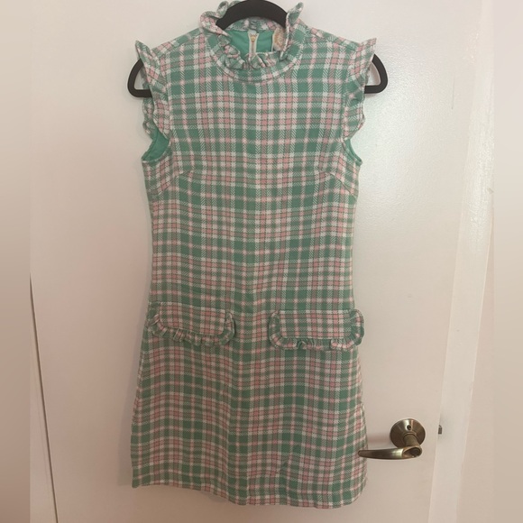 The Beaufort Bonnet Company Green and Pink Plaid Dress - Picture 2 of 6